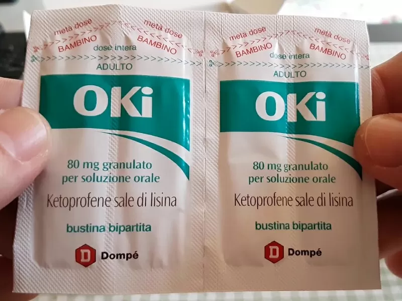 OKI: effetti collaterali e controindicazioni del Ketoprofene.