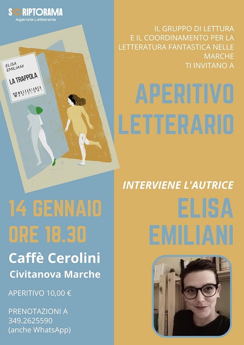 Aperitivo Letterario a Civitanova con Elisa Emiliani – Marche Notizie