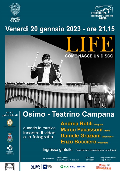 LIFE: come nasce un disco, incontro a Teatrino Campana di Osimo – Marche Notizie