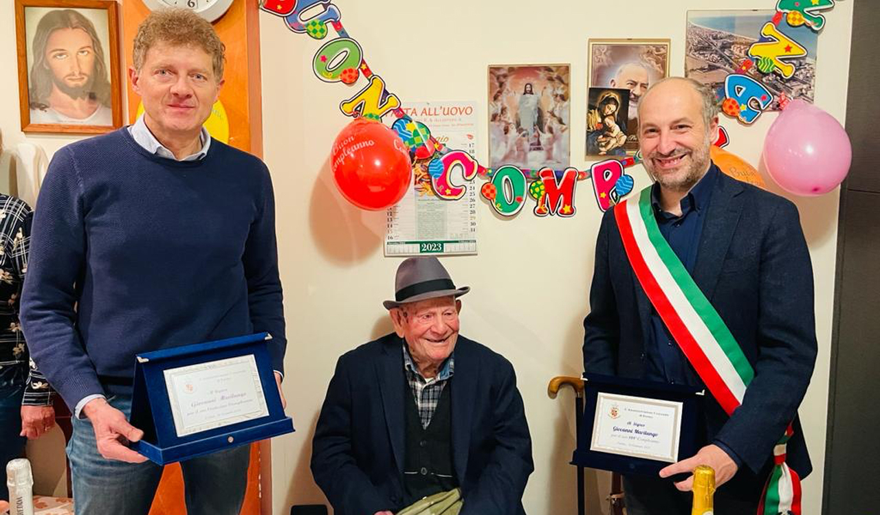 Fermo, festa speciale per i 105 anni di Giovanni Marilungo – CentroPagina