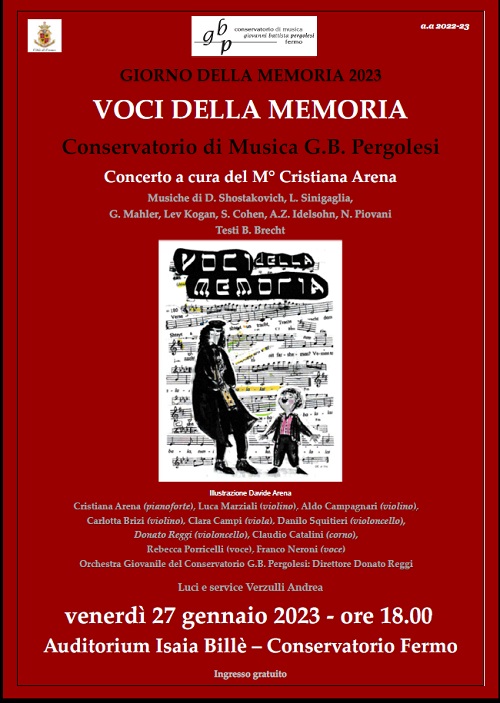 Il Concerto del Conservatorio Pergolesi per le vittime della Shoah – Marche Notizie