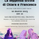 “La leggenda divina di Chiara e Francesco”, venerdì 10 marzo a San Benedetto del Tronto - Marche Notizie