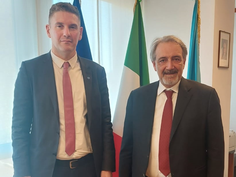 UGL, primo incontro tra il segretario nazionale Giuliano e il neo Governatore del Lazio Rocca.